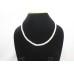 Necklace Strand String Beaded Rainbow Moon Stone Diamond Cut Bead Women D801